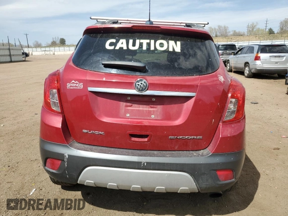 2016 Buick Encore with VIN KL4CJASB0GB697015, listed as a Copart auction lot 52447055 with Not Provided miles and Salvage Title. Bid and sale history available at DreamBid. Image 6.