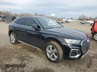 2023 Audi Q5 Sportback S line Premium Plus with VIN WA15AAFY2P2069934, listed as a Copart auction lot 83076934 with Not provided miles and Salvage title. Bid and sale history available at DreamBid. Image 4.