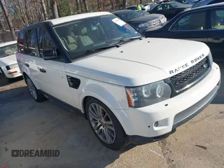2010 Land Rover Range Rover Sport SC with VIN SALSH2E41AA218803, listed as a IAAI auction lot 41280438 with 100,577 mi miles. Bid and sale history available at carsss.com. Image 1.