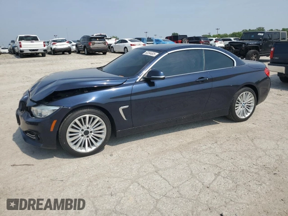 2015 BMW 4 Series 428i xDrive with VIN WBA3T1C55FP820640, listed as a Copart auction lot 60394605 with 111,288 mi miles and Salvage title. Bid and sale history available at DreamBid. Image 1.
