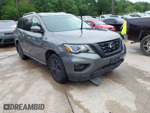 2017 Nissan Pathfinder SL with VIN 5N1DR2MM6HC672523, listed as a IAAI auction lot 42165353 with 155,123 mi miles and . Bid and sale history available at DreamBid. Image 1.