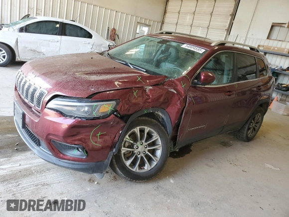 2019 Jeep Cherokee Latitude Plus z VIN 1C4PJLLB4KD307791, wystawiony jako Copart lot #54904595 z przebiegiem 62 943 mil mil oraz Szkoda całkowita • Salvage title. Historia ofert i sprzedaży dostępna na DreamBid. Obrazek 1.