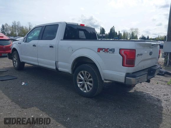 2015 Ford F-150 XLT w/HD Payload Pkg with VIN 1FTFW1EF9FFB93654, listed as a IAAI auction lot 41983418 with 158,754 mi miles. Bid and sale history available at carsss.com. Image 3.