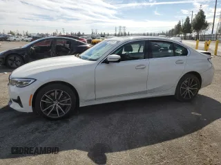 2019 BMW 3 Series 330i with VIN 3MW5R1J5XK8B02519, listed as a Copart auction lot 43635155 with 0 mi miles and Salvage Title. Bid and sale history available at carsss.com. Image 1.