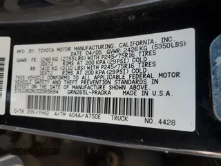 2005 Toyota Tacoma PreRunner with VIN 5TEJU62N15Z085684, listed as a Copart auction lot 46368465 with 294,117 mi miles and Clean Title. Bid and sale history available at carsss.com. Image 12.
