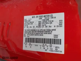 2011 Ford Ranger XLT with VIN 1FTLR4FE1BPB13835, listed as a IAAI auction lot 41738812 with 74,643 mi miles. Bid and sale history available at carsss.com. Image 9.