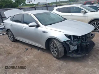 2019 Kia Optima LX with VIN 5XXGT4L33KG346676, listed as a IAAI auction lot 42335372 with 82,899 mi miles and . Bid and sale history available at DreamBid. Image 1.