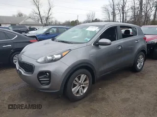 2018 Kia Sportage LX with VIN KNDPMCAC7J7393243, listed as a IAAI auction lot 41484579 with 122,022 mi miles. Bid and sale history available at carsss.com. Image 17.