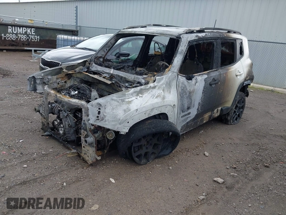 2020 Jeep Renegade Latitude z VIN ZACNJBBB7LPK97681, wystawiony jako IAAI lot #42317945 z przebiegiem Nie podano mil oraz . Historia ofert i sprzedaży dostępna na DreamBid. Obrazek 2.