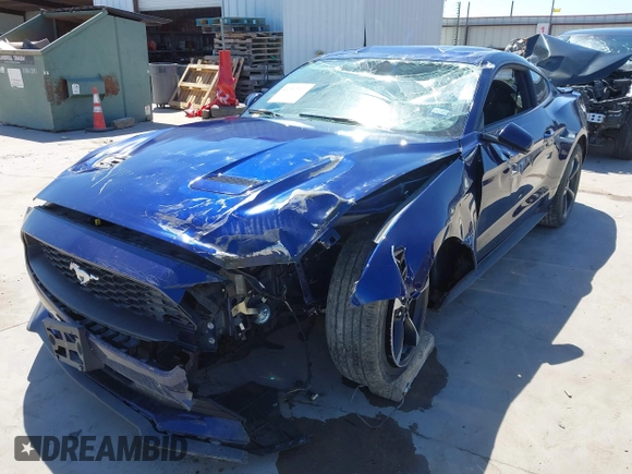 2020 Ford Mustang EcoBoost with VIN 1FA6P8TH6L5124180, listed as a IAAI auction lot 41702327 with 21,460 mi miles. Bid and sale history available at carsss.com. Image 22.