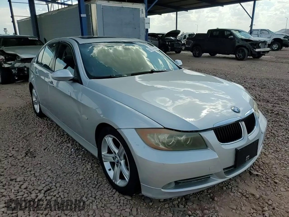 2008 BMW 3 Series 328i with VIN WBAVC53578FZ87946, listed as a Copart auction lot 56207455 with 250,443 mi miles and Salvage title. Bid and sale history available at DreamBid. Image 13.