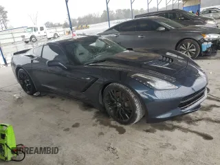 2015 Chevrolet Corvette Z51 2LT with VIN 1G1YK2D70F5110227, listed as a Copart auction lot 46146135 with 52,166 mi miles and Salvage title. Bid and sale history available at DreamBid. Image 4.