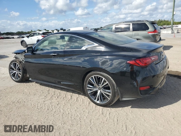 2020 Infiniti Q60 Luxe with VIN JN1EV7EK5LM340240, listed as a Copart auction lot 43447795 with 15,198 mi miles and Salvage Title. Bid and sale history available at carsss.com. Image 2.