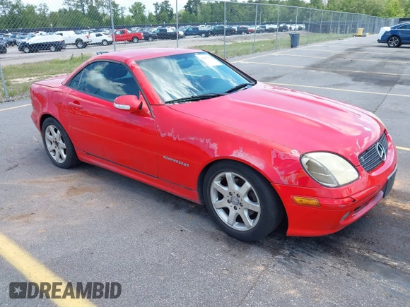 2003 Mercedes-Benz SLK 230 Kompressor z VIN WDBKK49F63F284252, wystawiony jako IAAI lot #42307320 z przebiegiem 180 893 mil mil oraz . Historia ofert i sprzedaży dostępna na DreamBid. Obrazek 1.