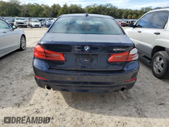 2018 BMW 5 Series 530e with VIN WBAJA9C56JG623156, listed as a Copart auction lot 37451484 with Not provided miles and . Bid and sale history available at DreamBid. Image 6.