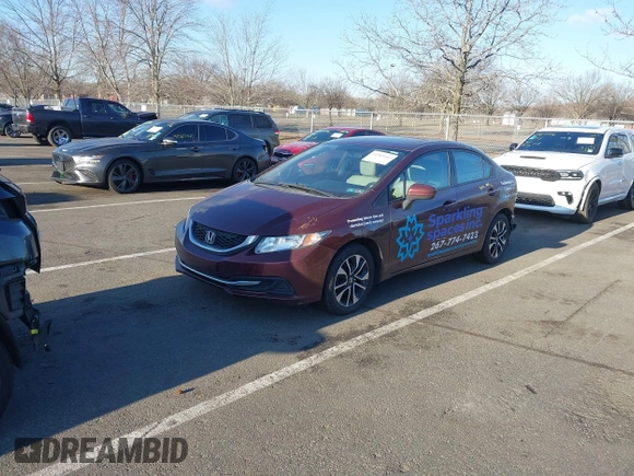 2014 Honda Civic EX with VIN 19XFB2F80EE270941, listed as a IAAI auction lot 41585542 with 104,446 mi miles. Bid and sale history available at carsss.com. Image 18.