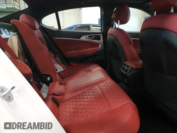 2022 Genesis G70 Launch Edition with VIN KMTG14TE6NU082327, listed as a Copart auction lot 83099774 with 33,479 mi miles and Salvage Title. Bid and sale history available at DreamBid. Image 11.