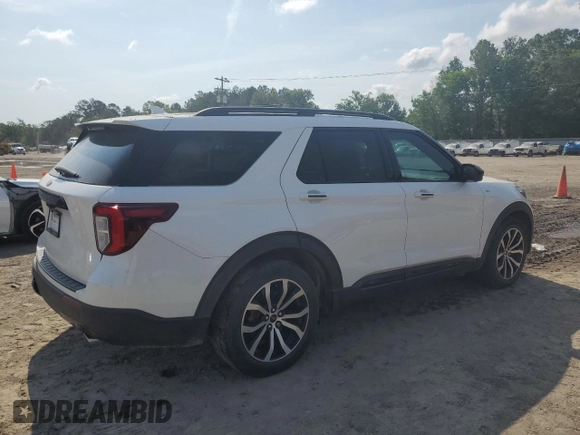 2022 Ford Explorer ST-Line with VIN 1FMSK7KH3NGA27721, listed as a Copart auction lot 53097085 with 42,555 mi miles and Salvage Title. Bid and sale history available at carsss.com. Image 3.