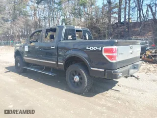 2013 Ford F-150 XL with VIN 1FTFW1ET2DFD39539, listed as a IAAI auction lot 41736604 with 160,085 mi miles. Bid and sale history available at carsss.com. Image 3.