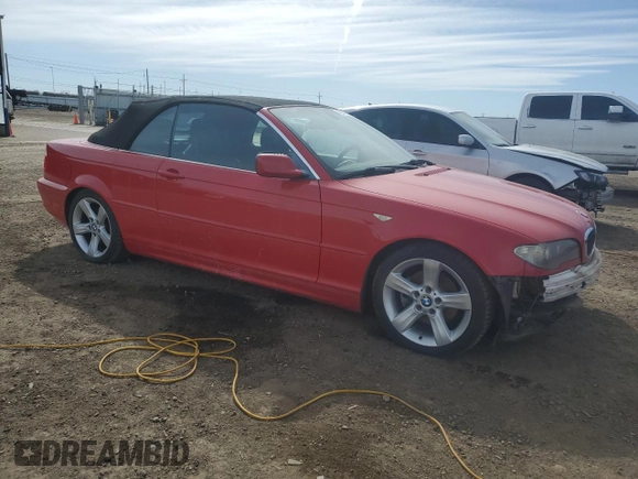 2004 BMW 3 Series 325Ci with VIN WBABW334X4PL26650, listed as a Copart auction lot 48578705 with 103,712 mi miles and Clean Title. Bid and sale history available at carsss.com. Image 4.