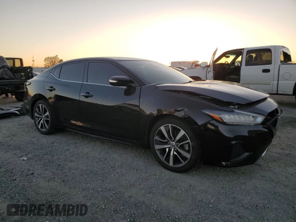 2020 Nissan Maxima SV with VIN 1N4AA6CVXLC369307, listed as a Copart auction lot 41891455 with 74,187 mi miles and Salvage Title. Bid and sale history available at carsss.com. Image 4.