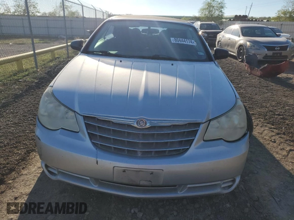 2008 Chrysler Sebring LX with VIN 1C3LC45K58N224356, listed as a Copart auction lot 80444174 with 165,844 mi miles and Salvage Title. Bid and sale history available at carsss.com. Image 5.