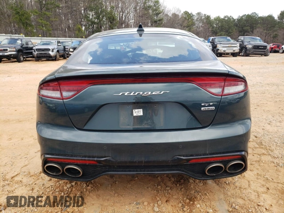 2022 Kia Stinger GT1 with VIN KNAE45LC1N6109985, listed as a Copart auction lot 48820235 with 42,012 mi miles and Salvage Title. Bid and sale history available at DreamBid. Image 6.