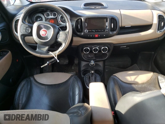 2014 FIAT 500L Lounge with VIN ZFBCFACH7EZ004054, listed as a Copart auction lot 51581774 with 116,779 mi miles and Salvage Title. Bid and sale history available at carsss.com. Image 8.