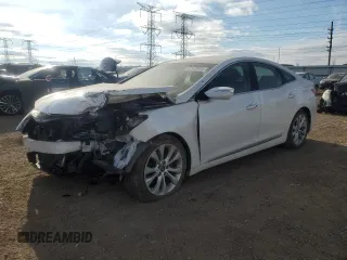2013 Hyundai Azera with VIN KMHFG4JG7DA320596, listed as a Copart auction lot 82573004 with 137,699 mi miles and Salvage Title. Bid and sale history available at carsss.com. Image 1.