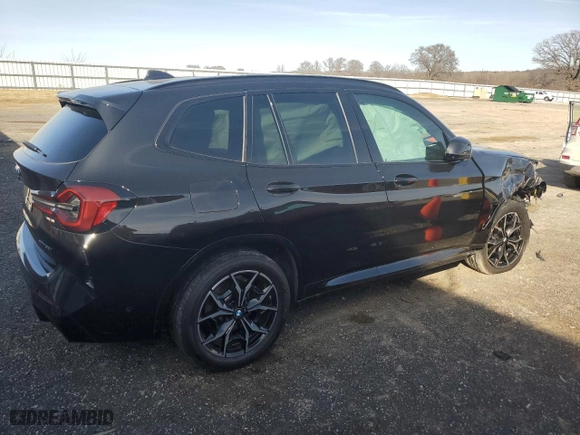 2024 BMW X3 xDrive30i with VIN 5UX53DP02R9T64423, listed as a Copart auction lot 48703405 with 24,017 mi miles and Salvage Title. Bid and sale history available at carsss.com. Image 3.