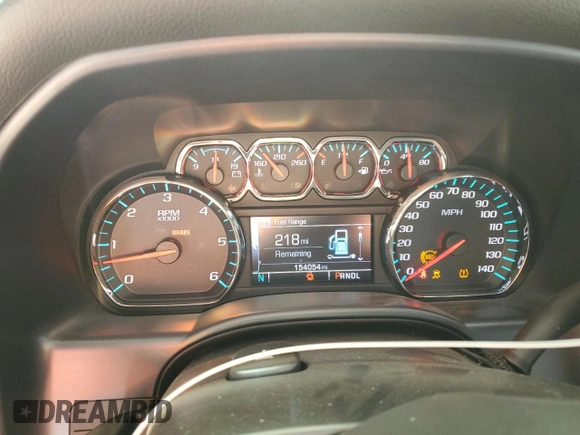 2017 Chevrolet Silverado 1500 LT with VIN 1GCRCREC0HZ387694, listed as a Copart auction lot 52417595 with 154,054 mi miles and Salvage Title. Bid and sale history available at DreamBid. Image 9.