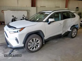 2025 Toyota RAV4 XLE Premium with VIN 2T3C1RFV9SW367432, listed as a Copart auction lot 59307585 with 7,570 mi miles and Salvage title. Bid and sale history available at DreamBid. Image 1.