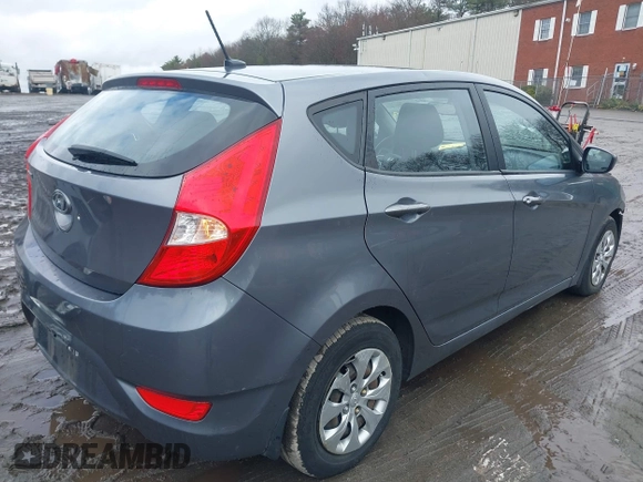 2015 Hyundai Accent GS with VIN KMHCT5AE5FU227418, listed as a IAAI auction lot 41960197 with 46,664 mi miles. Bid and sale history available at carsss.com. Image 4.