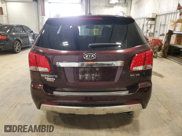 2013 Kia Sorento SX with VIN 5XYKW4A22DG346503, listed as a Copart auction lot 52763175 with 138,170 mi miles and Clean Title. Bid and sale history available at carsss.com. Image 6.