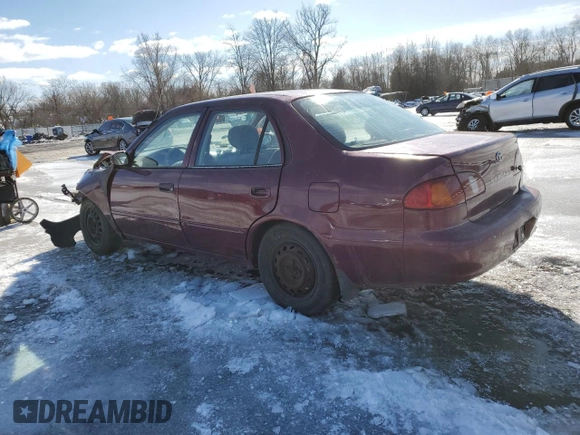 1998 Toyota Corolla VE with VIN 2T1BR12E0WC070111, listed as a Copart auction lot 44749005 with Not provided miles and Salvage title. Bid and sale history available at DreamBid. Image 2.