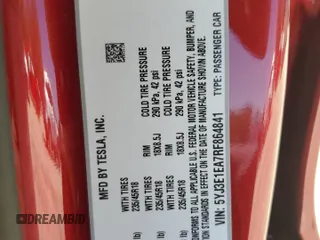 2024 Tesla Model 3 with VIN 5YJ3E1EA7RF864841, listed as a Copart auction lot 49467815 with 0 mi miles and Salvage Title. Bid and sale history available at carsss.com. Image 13.