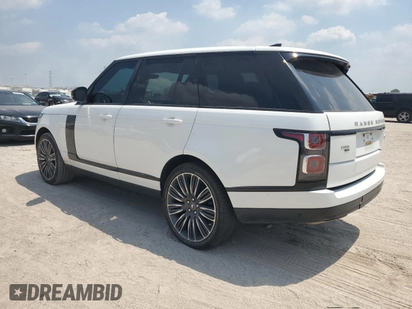 2022 Land Rover Range Rover Westminster with VIN SALGS2SE9NA461723, listed as a Copart auction lot 67390474 with 36,619 mi miles and Salvage title. Bid and sale history available at DreamBid. Image 2.