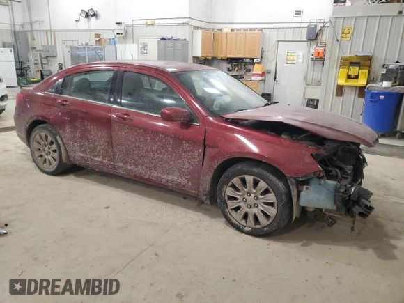 2013 Chrysler 200 LX with VIN 1C3CCBAB5DN691619, listed as a Copart auction lot 41957855 with 114,726 mi miles and Salvage Title. Bid and sale history available at carsss.com. Image 4.