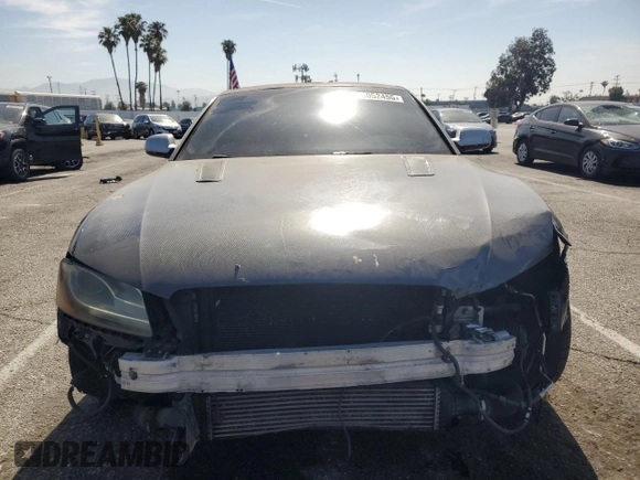2011 Audi A5 Premium Plus with VIN WAULFAFR6BA034722, listed as a Copart auction lot 58052455 with 119,615 mi miles and Salvage title. Bid and sale history available at DreamBid. Image 5.