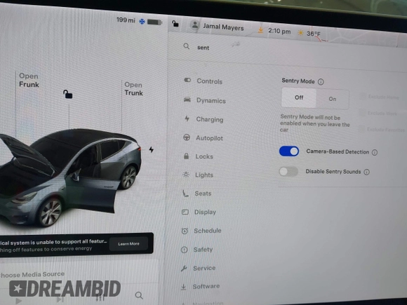 2021 Tesla Model Y Long Range with VIN 5YJYGDEE2MF087871, listed as a IAAI auction lot 41370004 with 85,757 mi miles. Bid and sale history available at carsss.com. Image 18.