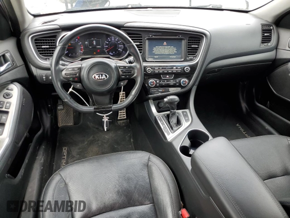 2014 Kia Optima SXL Turbo with VIN 5XXGR4A67EG342002, listed as a Copart auction lot 53374335 with 210,810 mi miles and Salvage title. Bid and sale history available at DreamBid. Image 8.