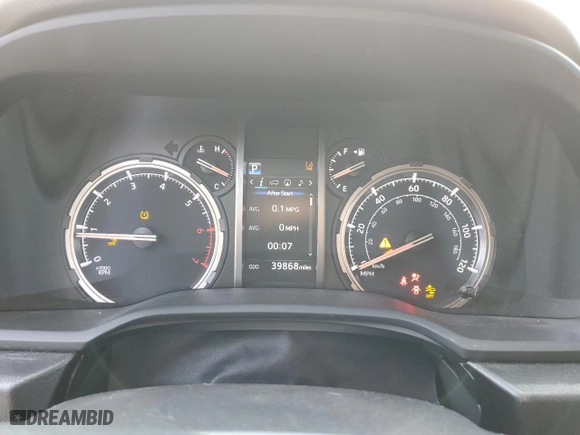 2023 Toyota 4Runner TRD Off Road with VIN JTEPU5JR8P6124744, listed as a Copart auction lot 54275665 with 39,868 mi miles and Salvage Title. Bid and sale history available at carsss.com. Image 9.