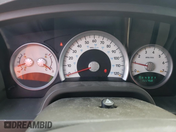 2006 Dodge Dakota SLT with VIN 1D7HE48K76S635382, listed as a Copart auction lot 53632235 with 155,750 mi miles and Salvage Title. Bid and sale history available at DreamBid. Image 9.