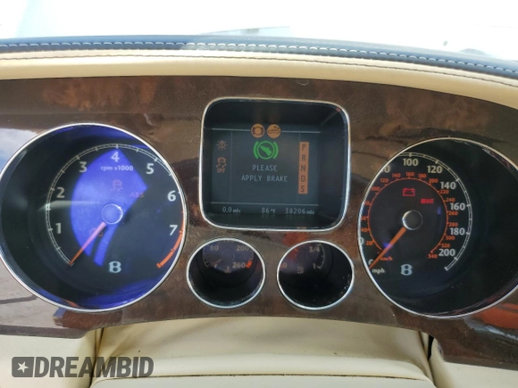 2010 Bentley Continental GT with VIN SCBDP3ZA2AC064277, listed as a Copart auction lot 44899245 with 38,206 mi miles and Salvage Title. Bid and sale history available at DreamBid. Image 9.