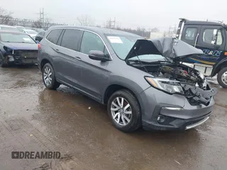 2020 Honda Pilot EX-L with VIN 5FNYF6H55LB054839, listed as a IAAI auction lot 41857953 with 65,364 mi miles and . Bid and sale history available at DreamBid. Image 1.
