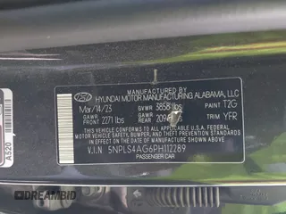 2023 Hyundai Elantra SEL with VIN 5NPLS4AG6PH112289, listed as a IAAI auction lot 41611466 with 56,084 mi miles and . Bid and sale history available at DreamBid. Image 9.
