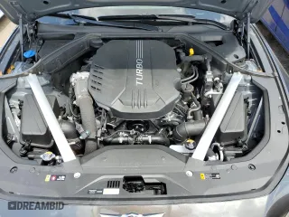 2023 Genesis G70 3.3T with VIN KMTG54TEXPU117927, listed as a Copart auction lot 49095243 with 0 mi miles. Bid and sale history available at carsss.com. Image 11.