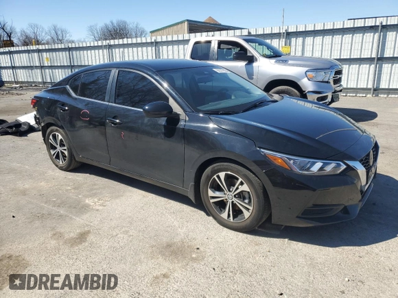 2023 Nissan Sentra SV with VIN 3N1AB8CV8PY268575, listed as a Copart auction lot 50377655 with 27,356 mi miles and Salvage Title. Bid and sale history available at DreamBid. Image 4.
