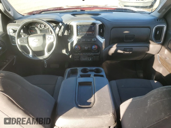 2021 Chevrolet Silverado 1500 LT with VIN 3GCUYDED5MG246654, listed as a Copart auction lot 43061635 with 34,916 mi miles and Salvage Title. Bid and sale history available at DreamBid. Image 8.
