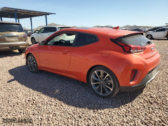 2019 Hyundai Veloster 2.0 with VIN KMHTG6AF6KU019061, listed as a Copart auction lot 51016785 with 51,527 mi miles and Clean Title. Bid and sale history available at carsss.com. Image 2.